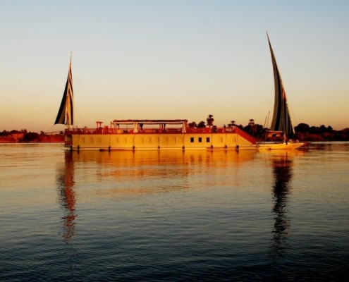Dahabeya Queen Farida Segel Nilkreuzfahrt