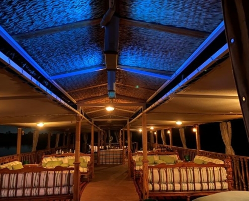 Dahabeya Queen Farida at night