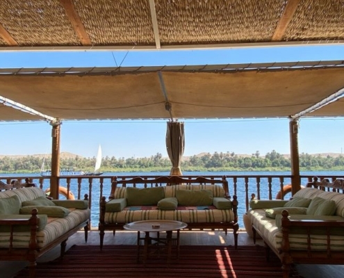 Dahabeya Queen Farida Oberdeck Lounge