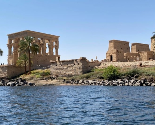 Philae Tempel Assuan Nilblick